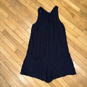 Woman’s LACAUSA short romper button down